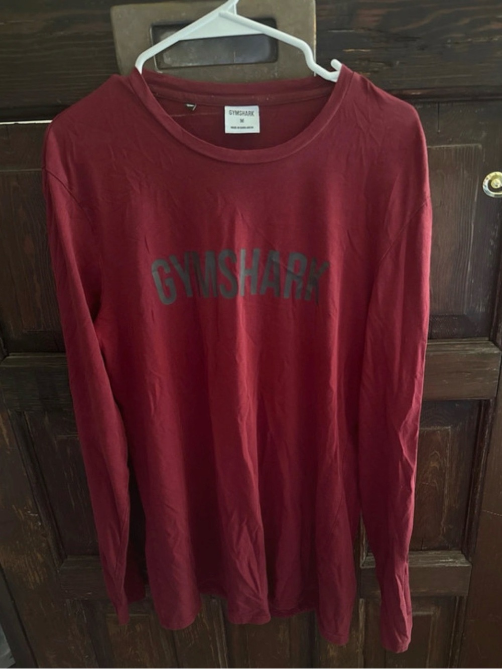 Gymshark Men’s Long Sleeve Tee - Burgundy